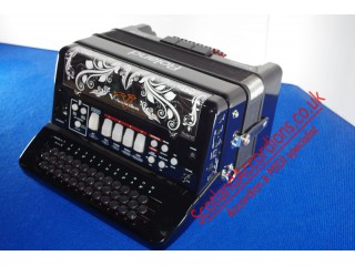 Roland FR18 Reedless Accordion black Melodeon Diatonic